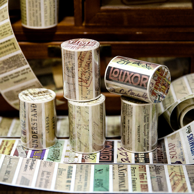 1 Roll Time Note Paper Sticker Tape