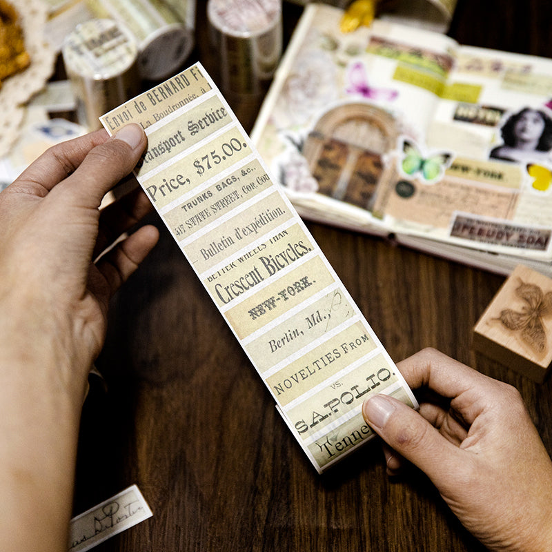 1 Roll Time Note Paper Sticker Tape