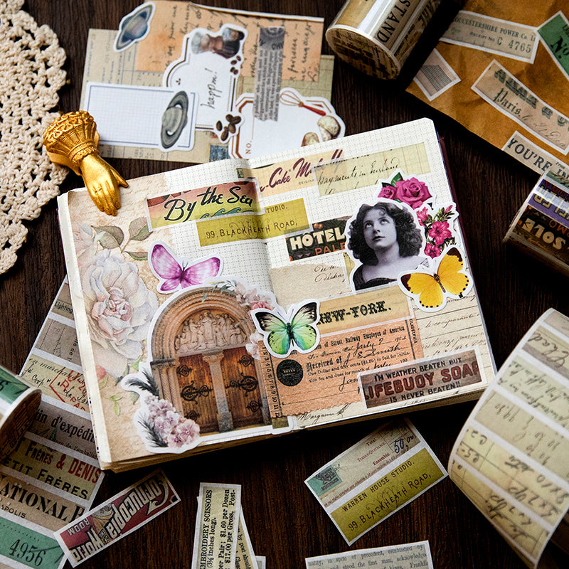 1 Roll Time Note Paper Sticker Tape