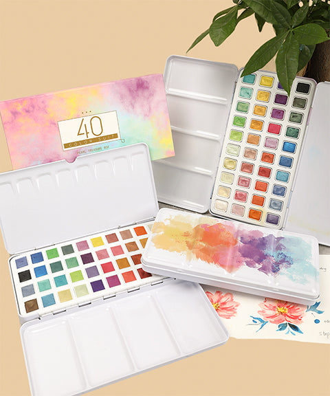 Metallic Watercolor Paint Set Of 40