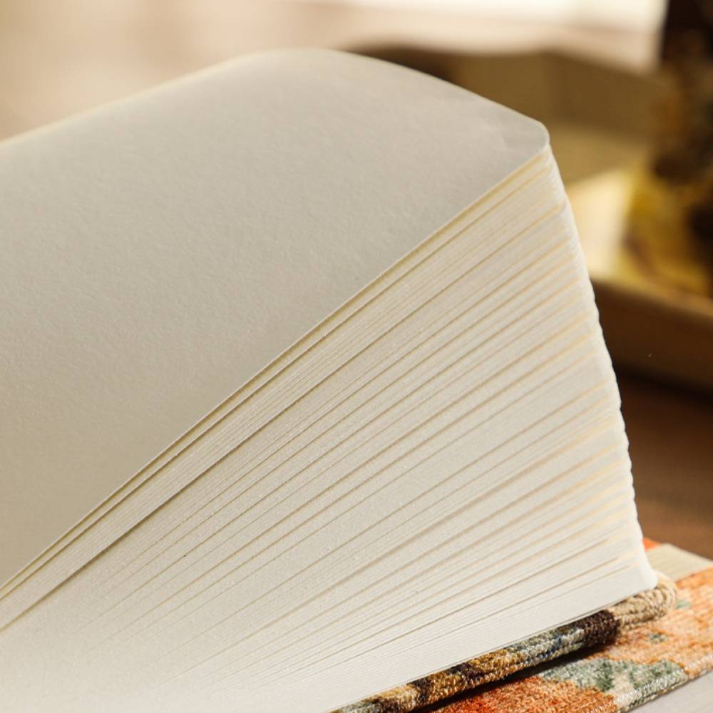 80 Sheets Retro Bloom Flower Corduroy Notebook