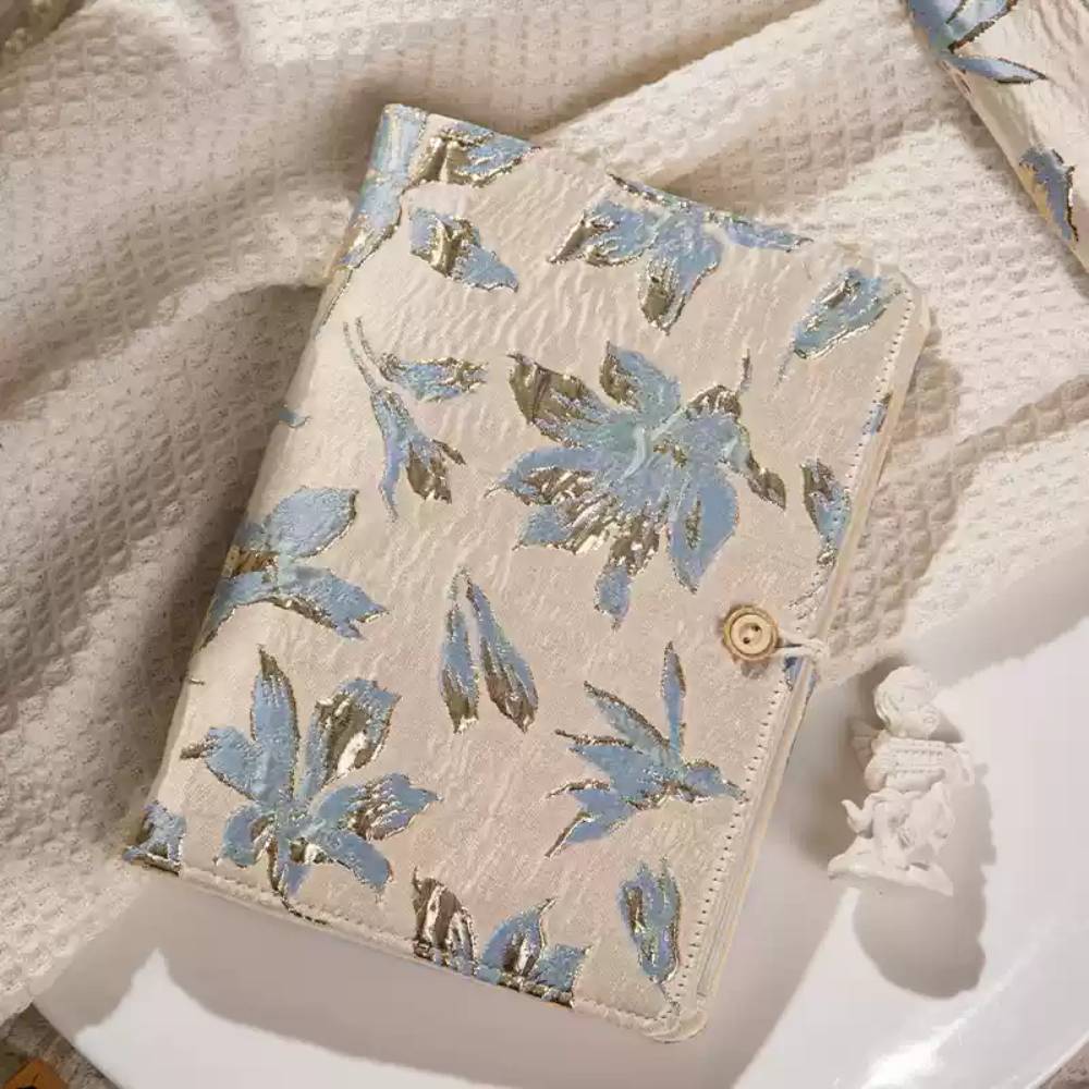90 Sheets Embroidery Elegant Flower Bullet Journal