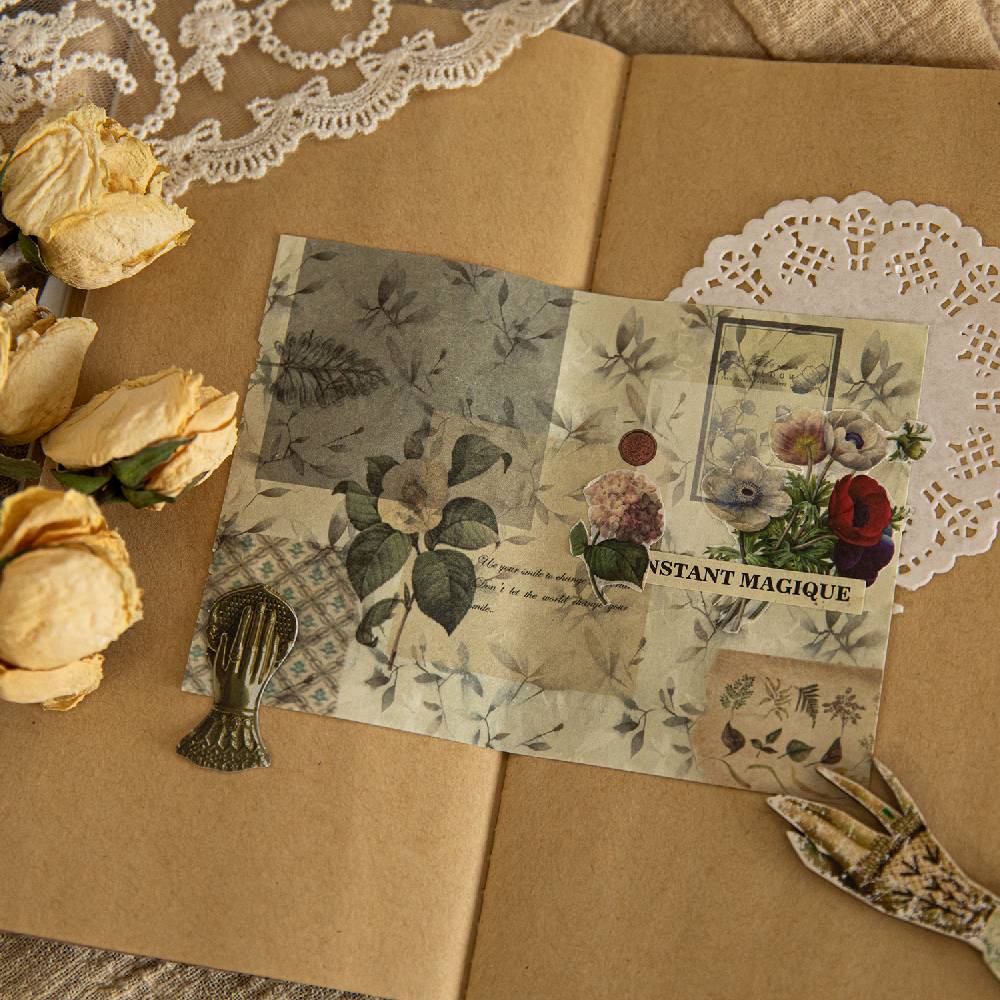 50 Pcs Natural Observation Room Paper Sticker Set