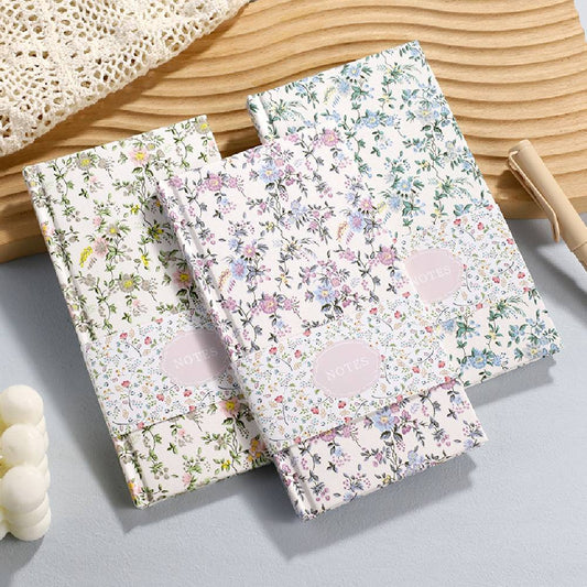 40 Sheets Country Floral Fabric Notebook