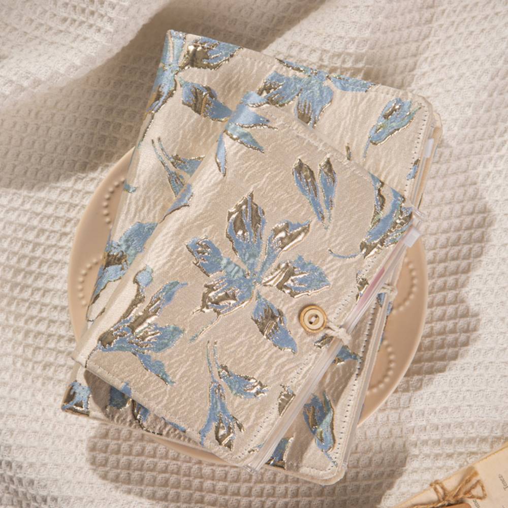 90 Sheets Embroidery Elegant Flower Bullet Journal