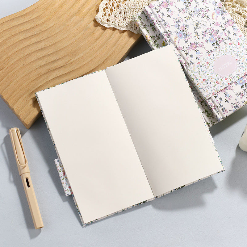 40 Sheets Country Floral Fabric Notebook