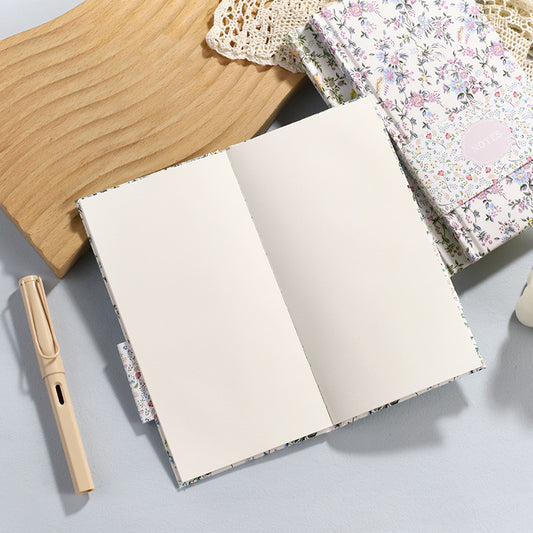 40 Sheets Country Floral Fabric Notebook