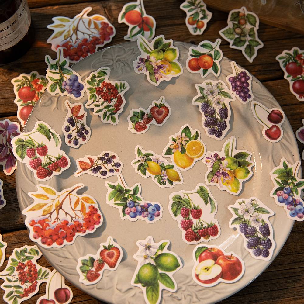 50 Pcs Natural Observation Room Paper Sticker Set