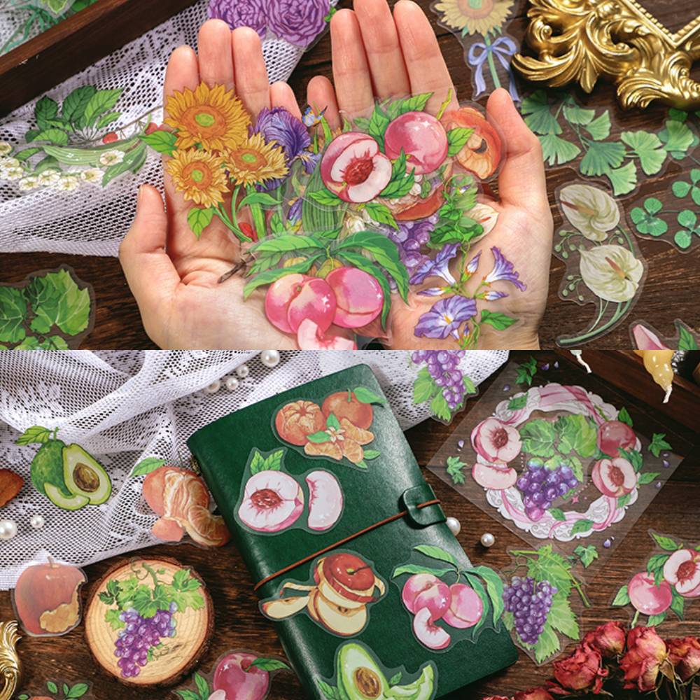 15 Pcs Fruits Of The Mountains PET Sticker Set