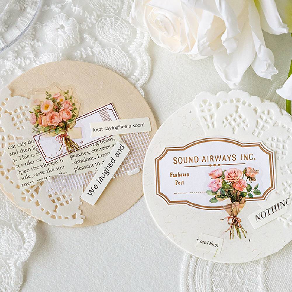 1 Roll Romantic Bouquet PET Tape
