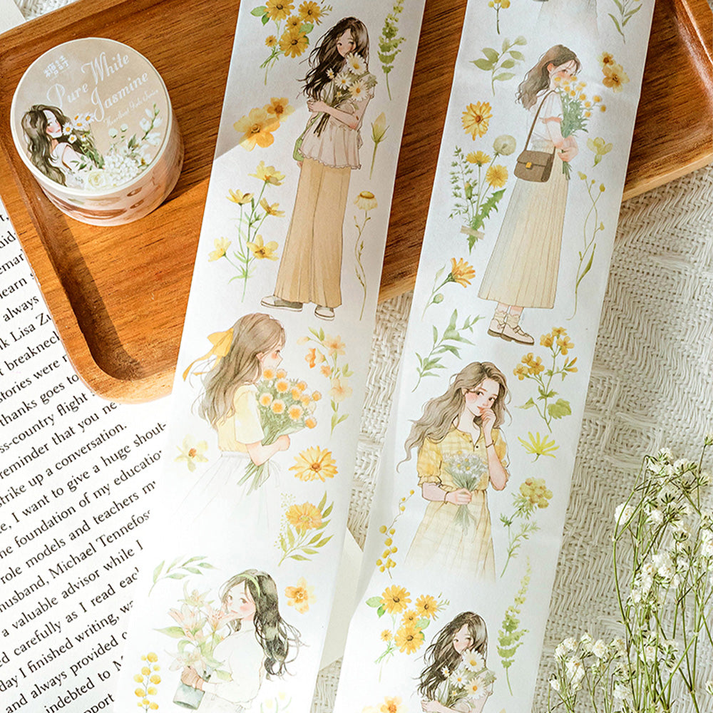 1 Roll Heart Girl Washi Paper Tape