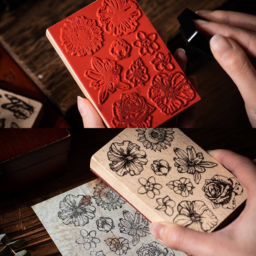 1 Pack Garden Of All Things Wooden Rubber Stamp