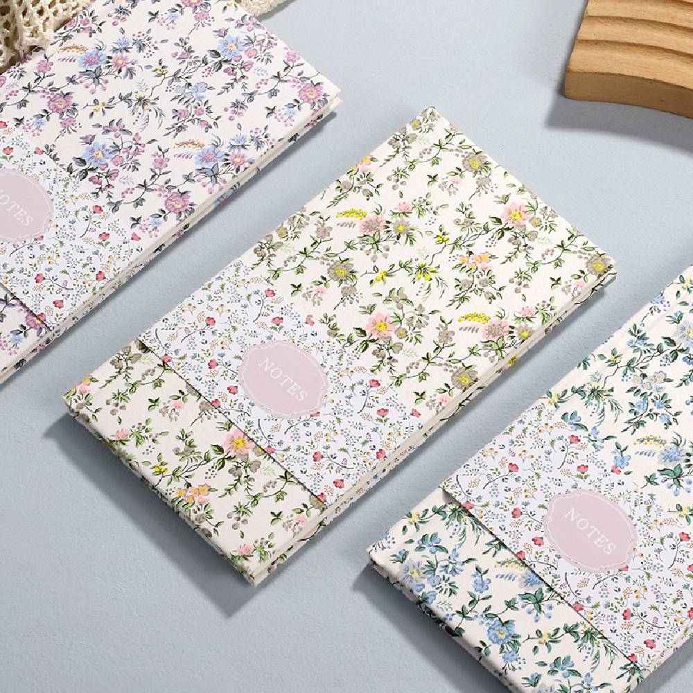 40 Sheets Country Floral Fabric Notebook