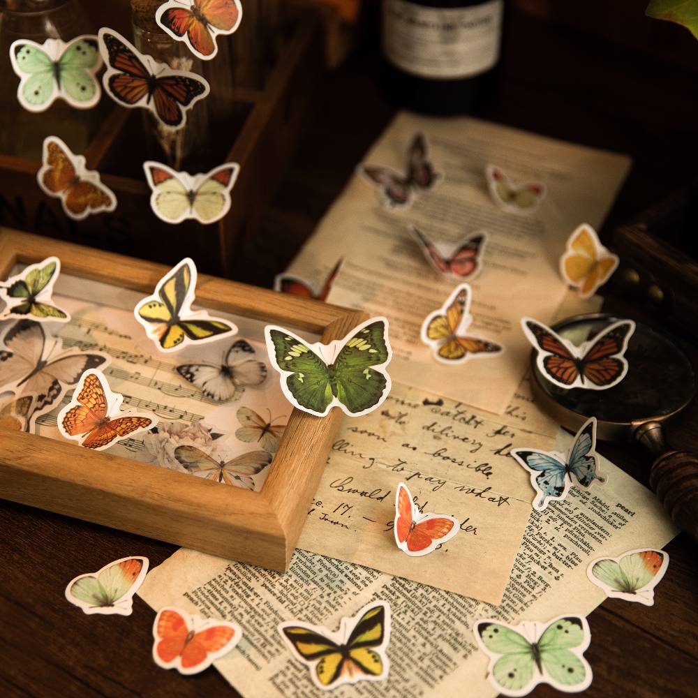 50 Pcs Natural Observation Room Paper Sticker Set