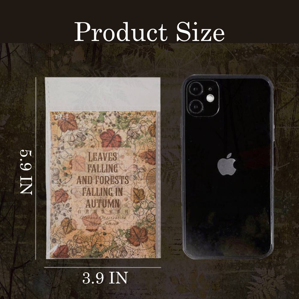 50 Pcs Natural Observation Room Paper Sticker Set