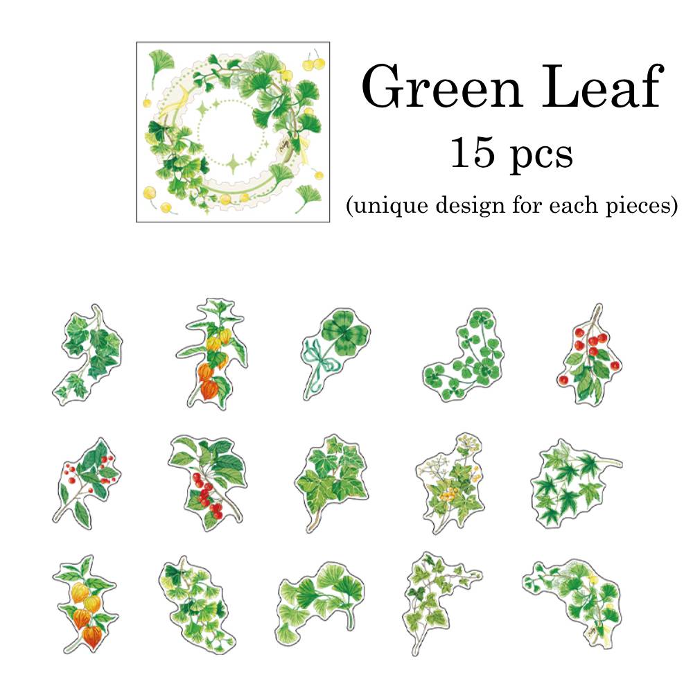 15 Pcs Fruits Of The Mountains PET Sticker Set