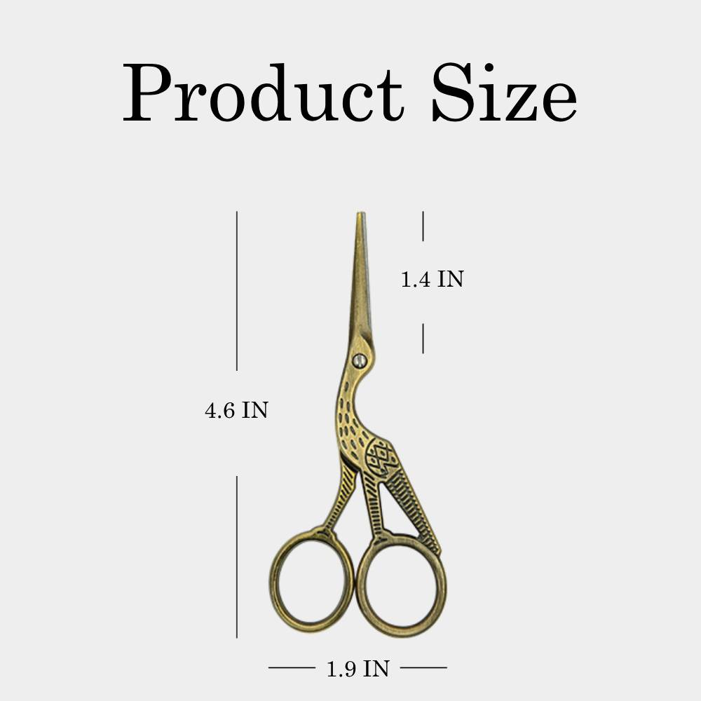 1 Pc Vintage Iron Crane Scissors