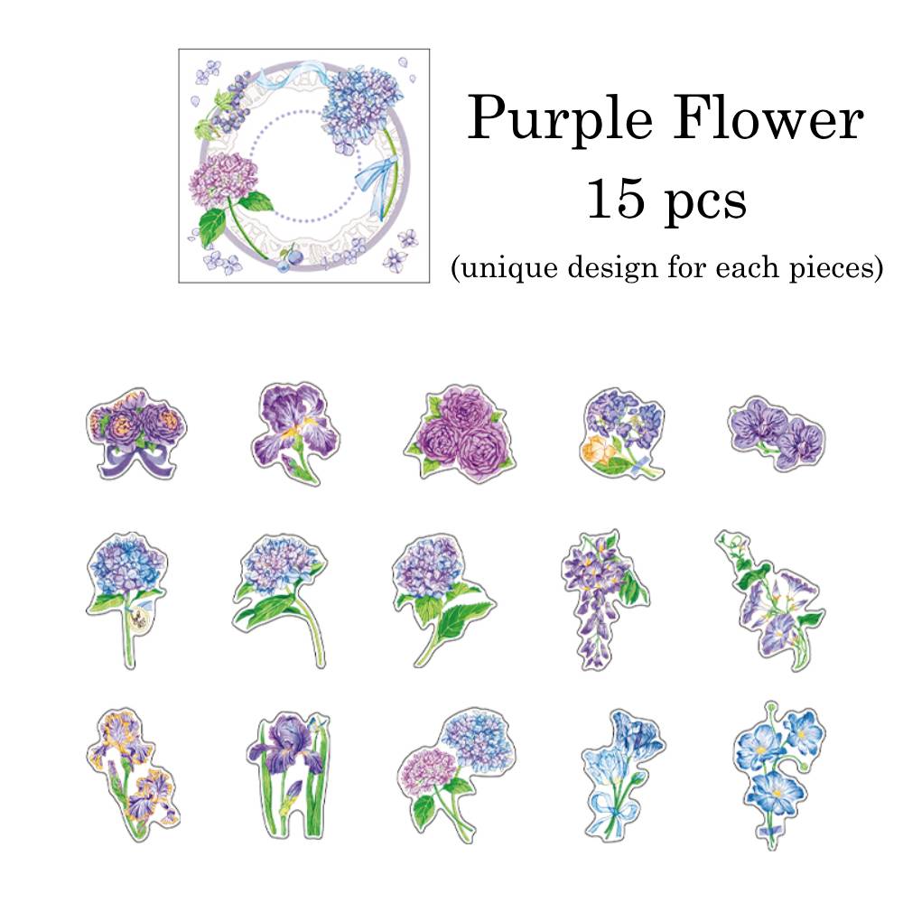 15 Pcs Fruits Of The Mountains PET Sticker Set