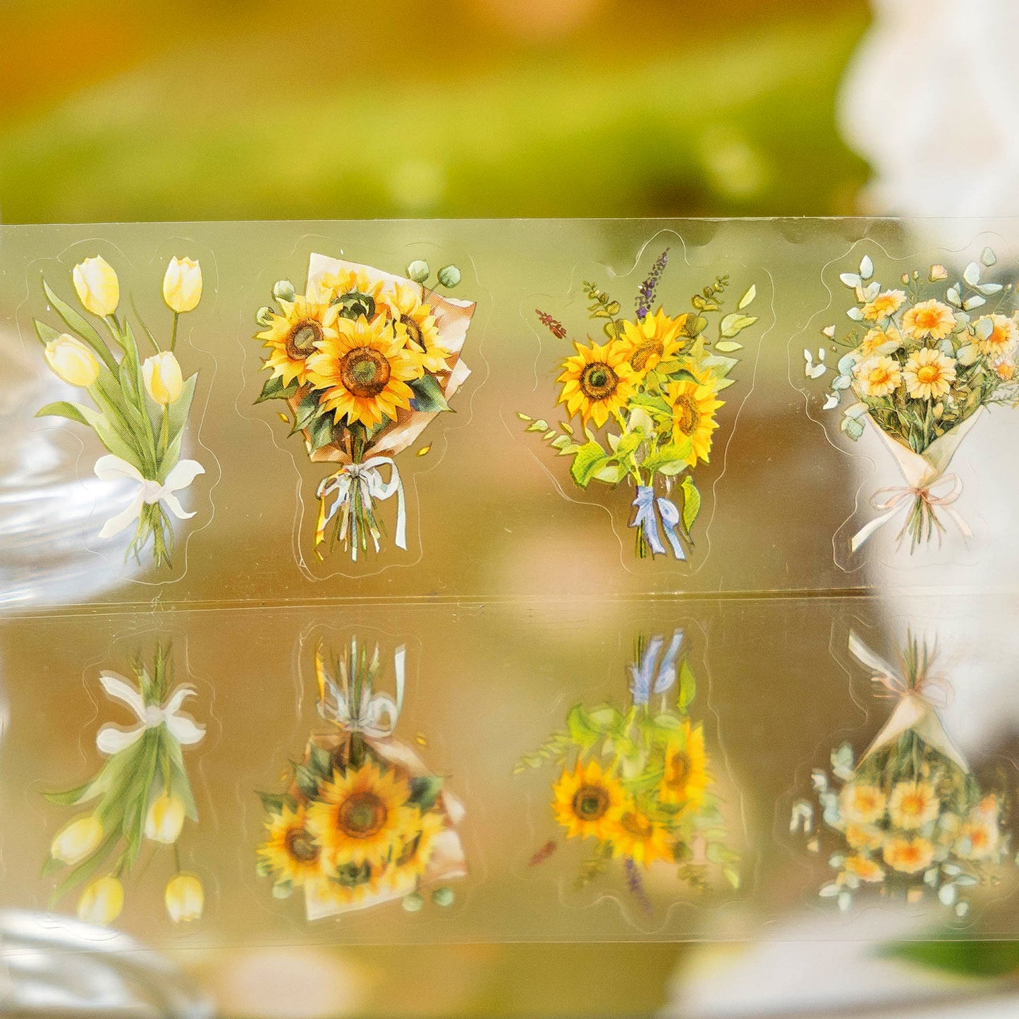 1 Roll Romantic Bouquet PET Tape