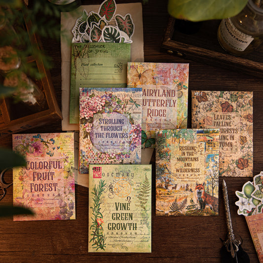 50 Pcs Natural Observation Room Paper Sticker Set