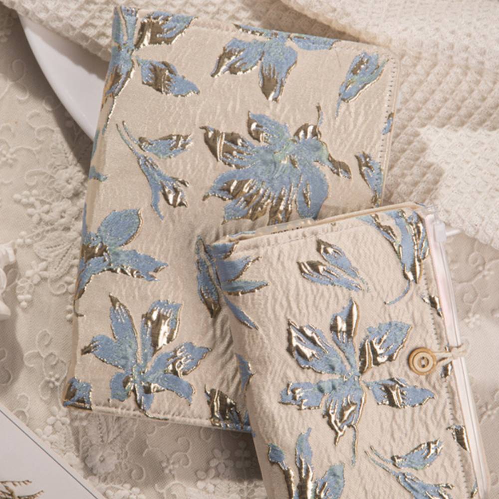 90 Sheets Embroidery Elegant Flower Bullet Journal
