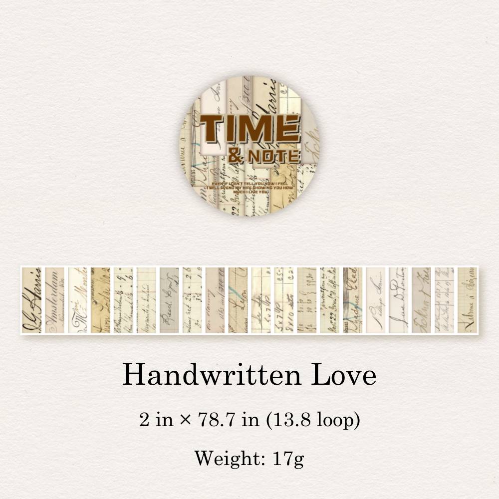 1 Roll Time Note Paper Sticker Tape