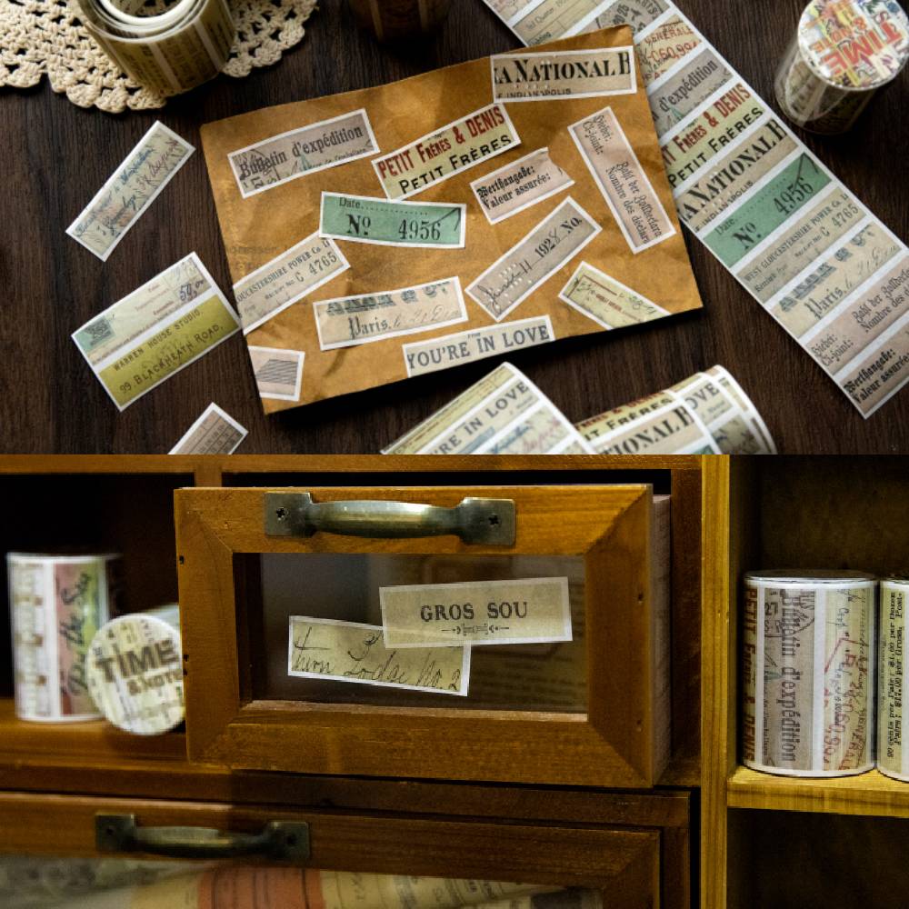 1 Roll Time Note Paper Sticker Tape