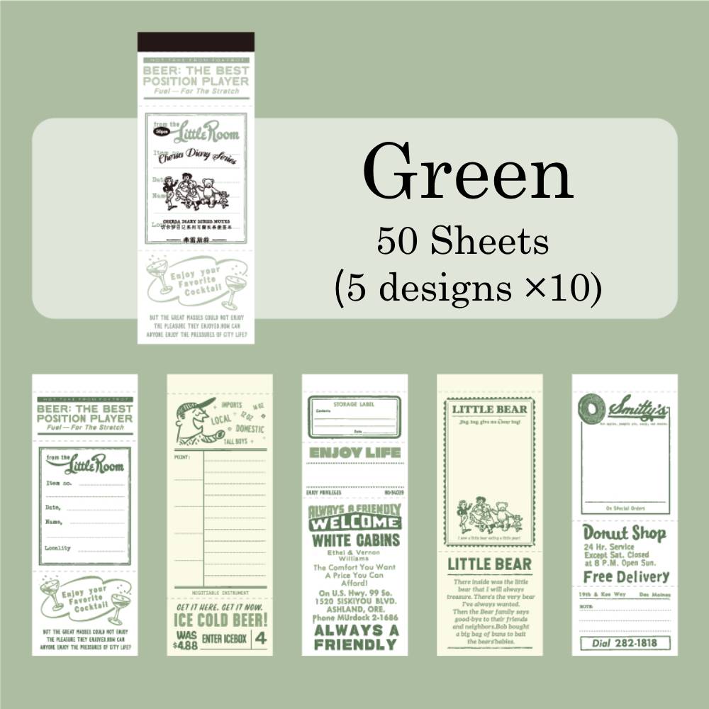 50 Sheets Chelsea Diary Note Paper Set