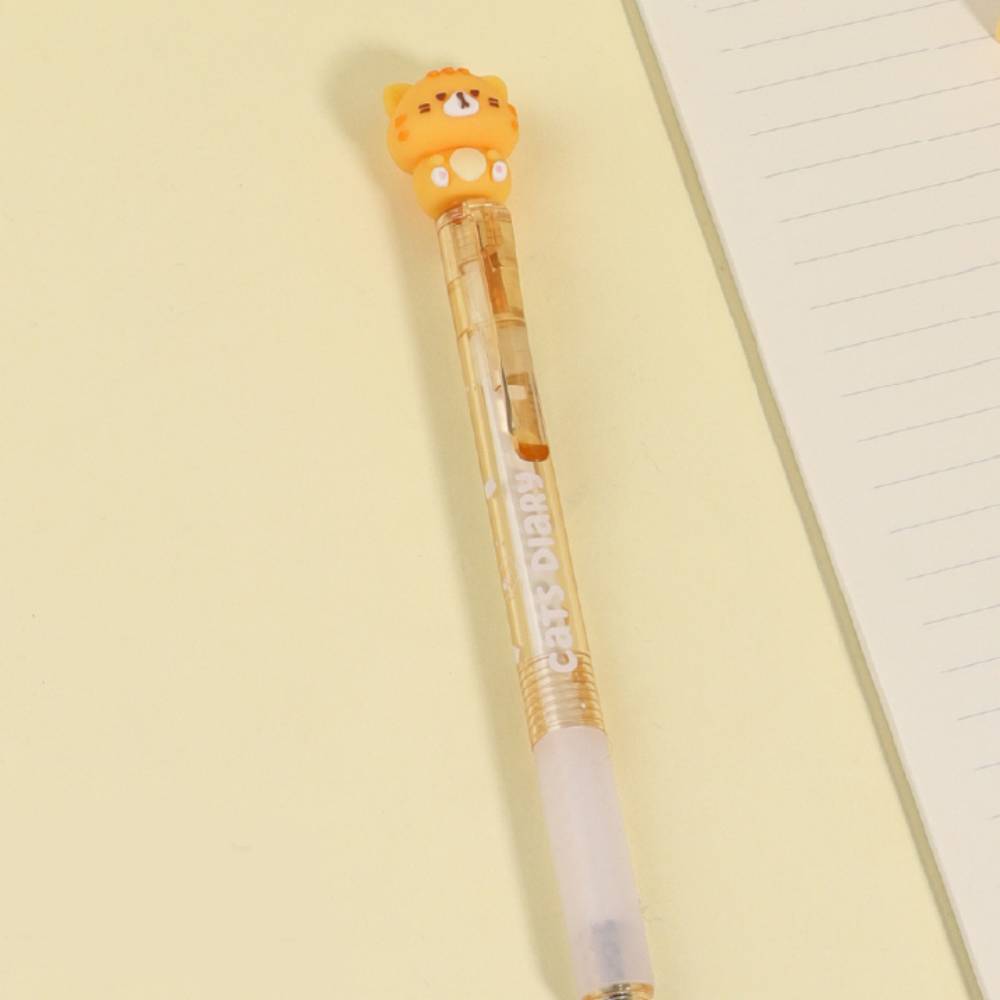 Cat Diary Erasable Gel Pen Of 4