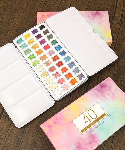 Metallic Watercolor Paint Set Of 40