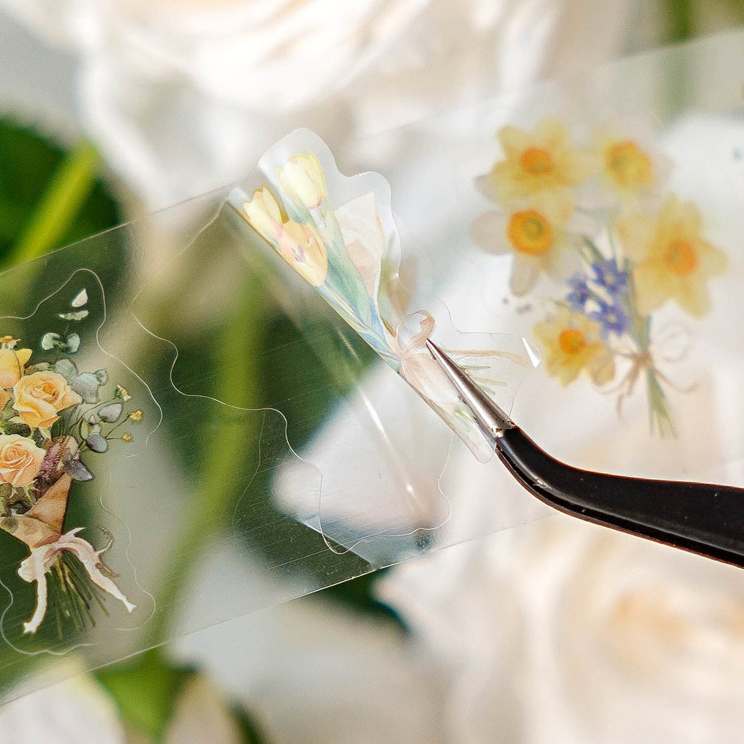 1 Roll Romantic Bouquet PET Tape