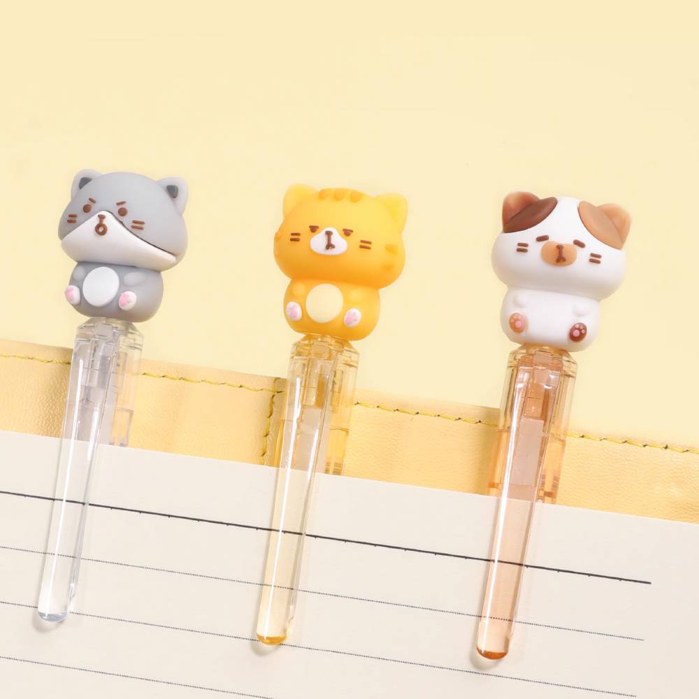 Cat Diary Erasable Gel Pen Of 4