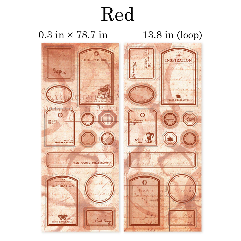 1 Roll Coffee Freedom Sticker Tape