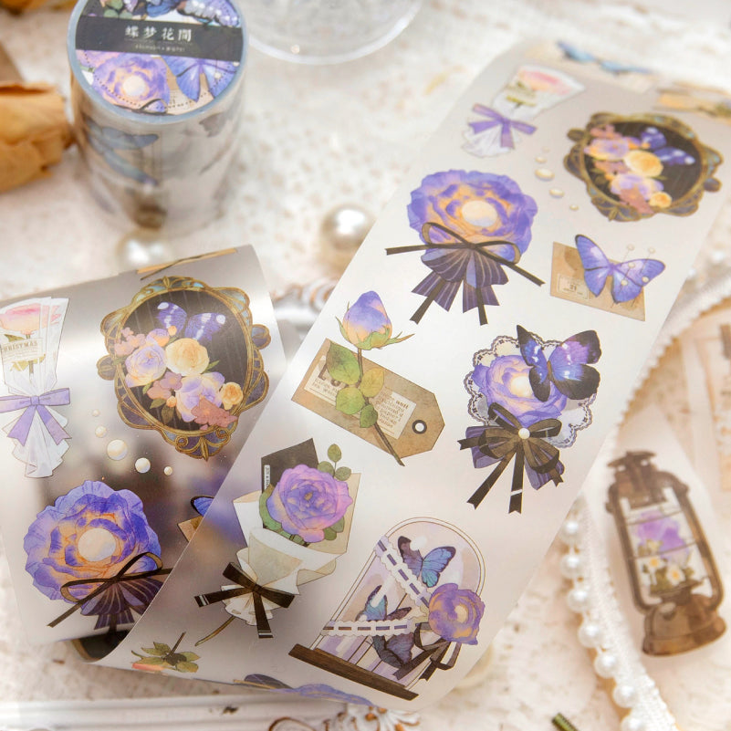 1 Roll Flower Letter Notebook Matte PET Tape