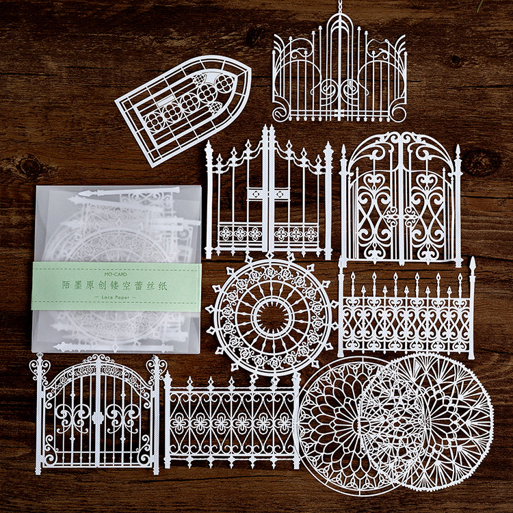 10 Sheets Alice Tea Party Die Cut Shapes