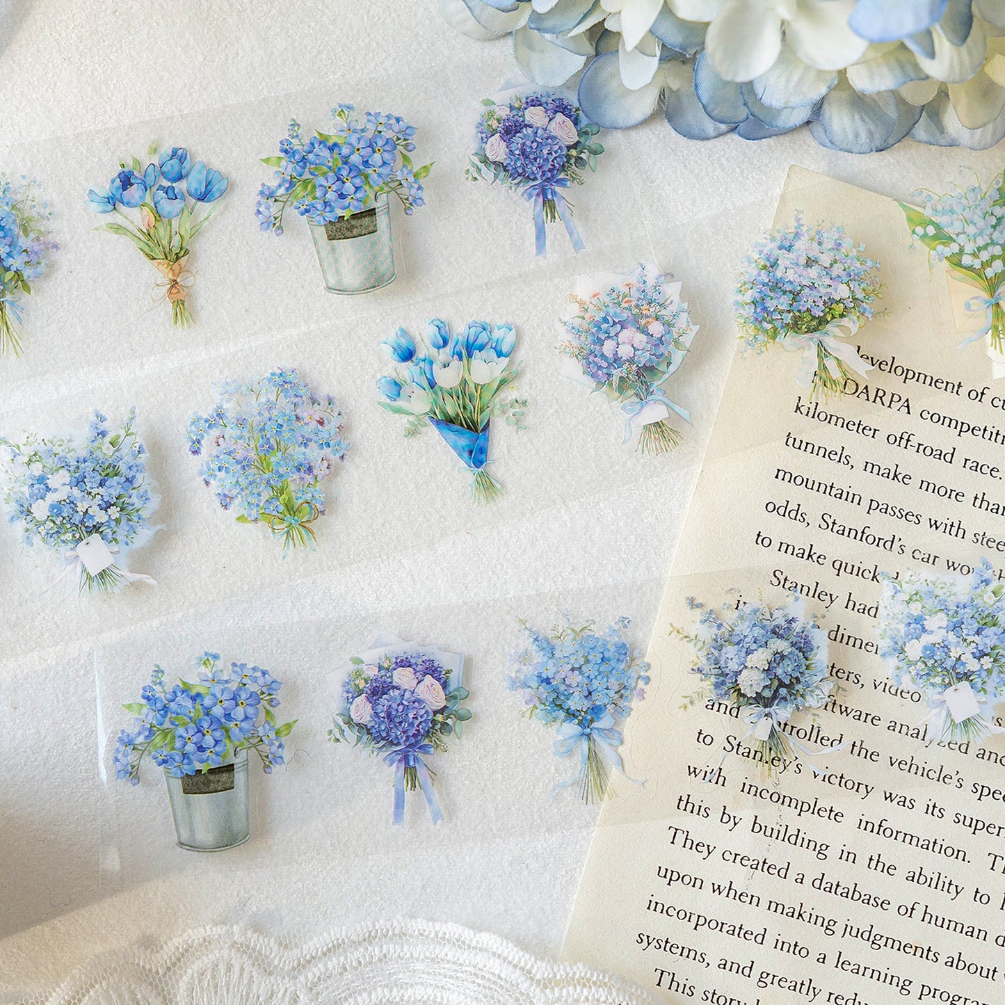 1 Roll Romantic Bouquet PET Tape