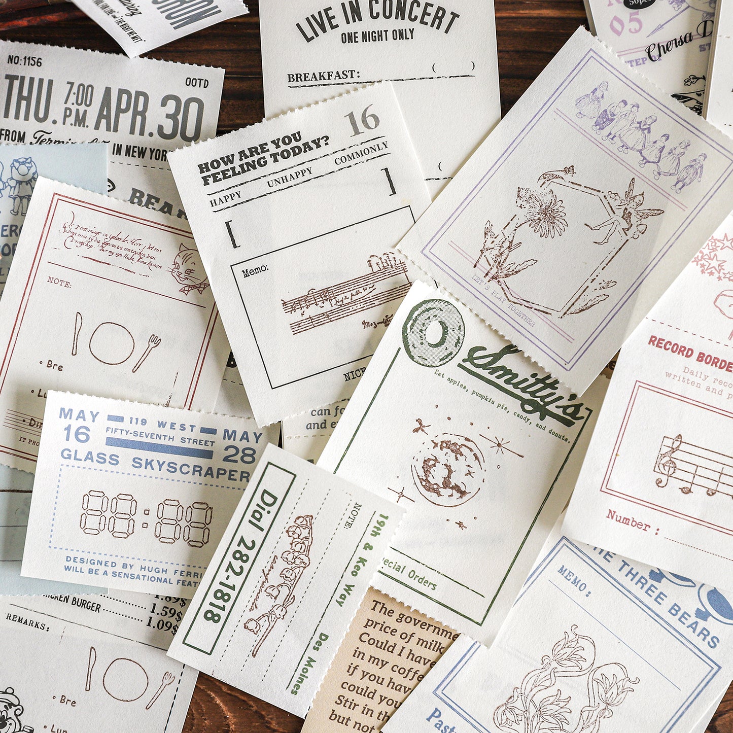 50 Sheets Chelsea Diary Note Paper Set