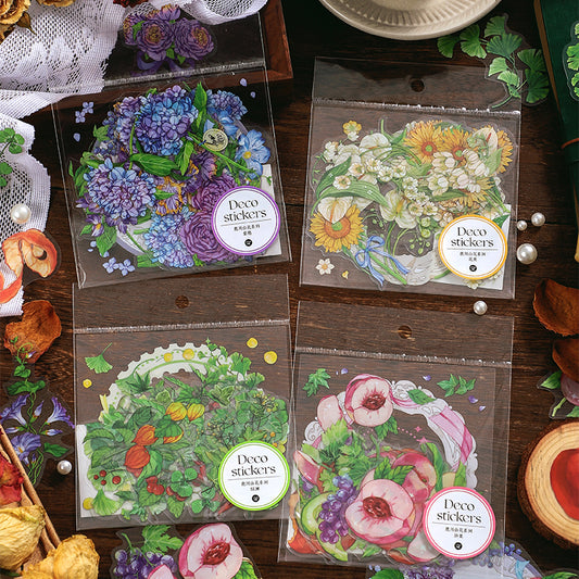 15 Pcs Fruits Of The Mountains PET Sticker Set