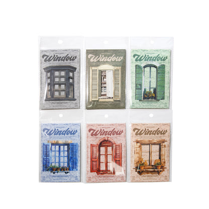 10 Pcs Window Story Paper Sticker Set