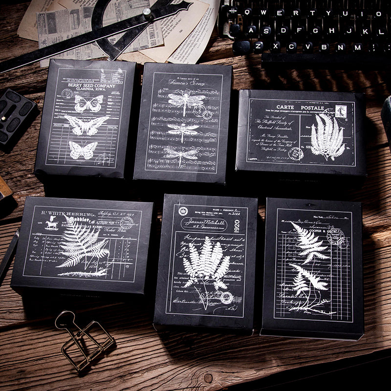 1 Pack Jungle Specimen Wooden Rubber Stamp With Handle