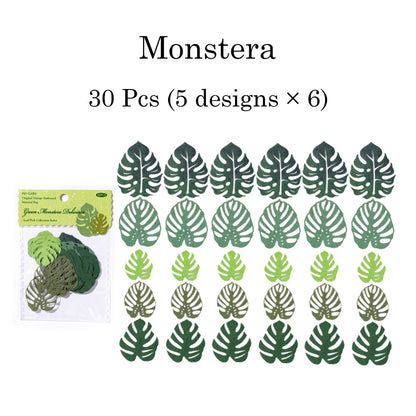 30 Pcs Leaf Collection Die Cut Shapes