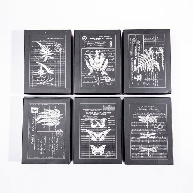 1 Pack Jungle Specimen Wooden Rubber Stamp With Handle