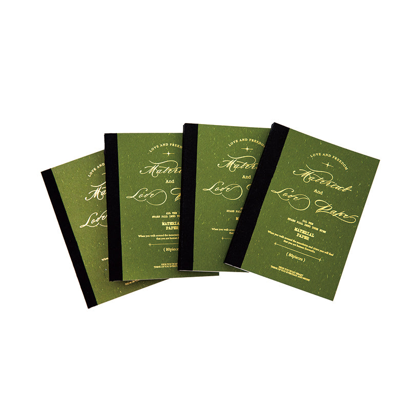 80 Sheets Flower Poetry Material Paper Book