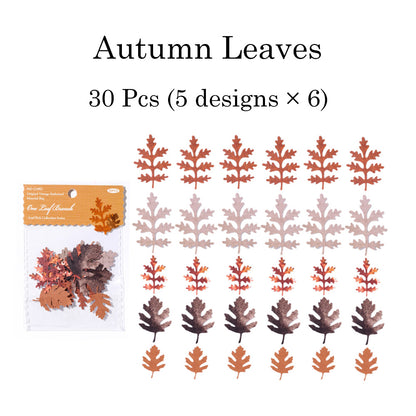 30 Pcs Leaf Collection Die Cut Shapes