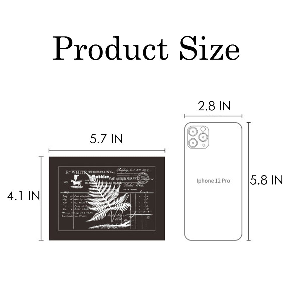 1 Pack Jungle Specimen Wooden Rubber Stamp With Handle