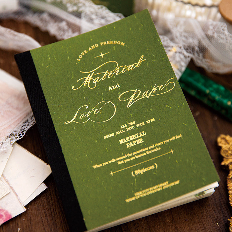 80 Sheets Flower Poetry Material Paper Book