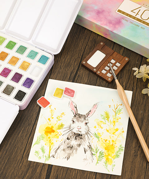Metallic Watercolor Paint Set Of 40