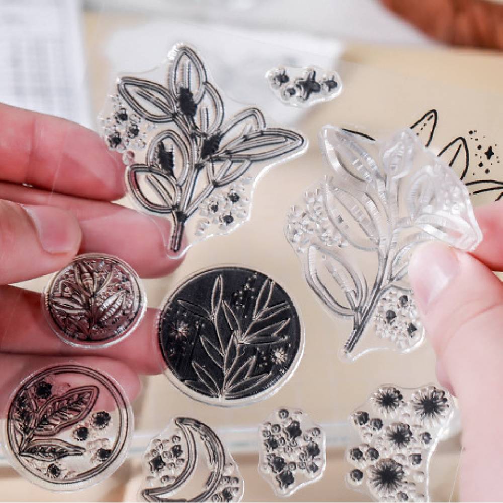 4 Pcs Great Day Clear Silicone Stamp Set