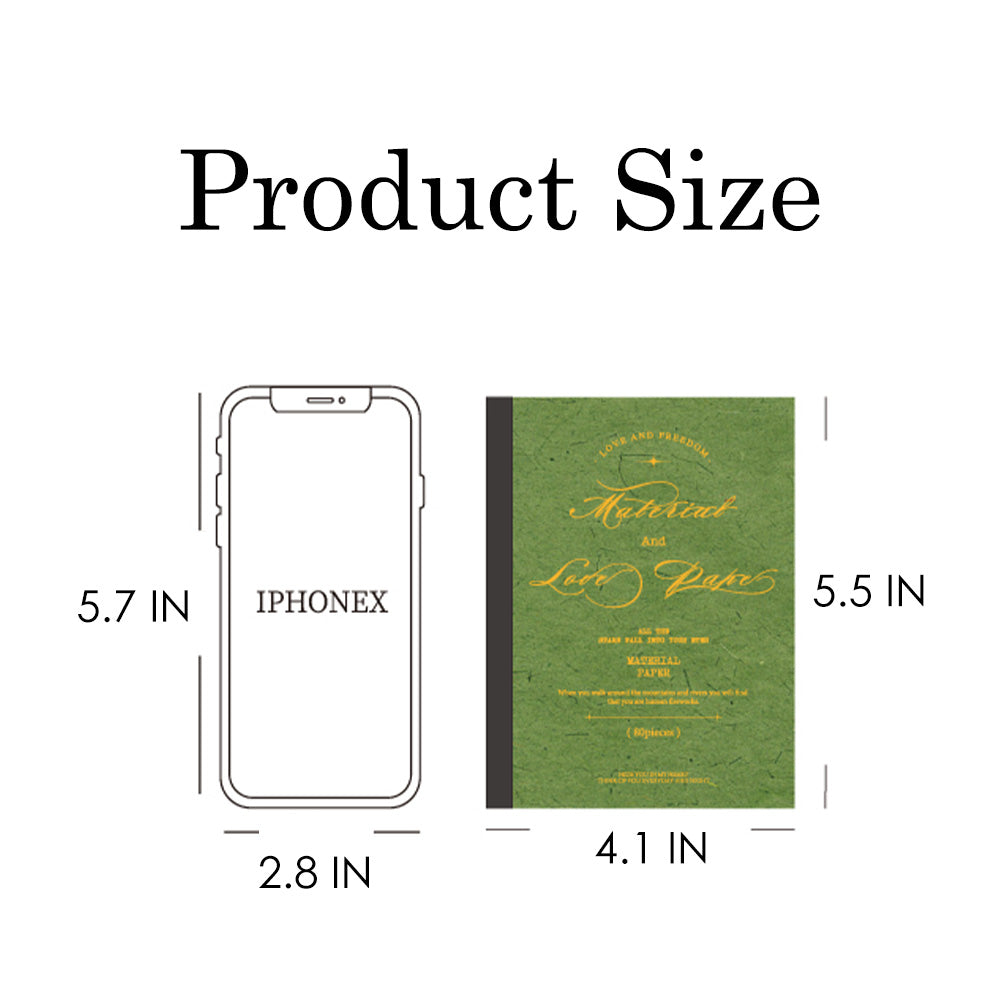 80 Sheets Flower Poetry Material Paper Book