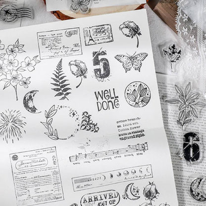 4 Pcs Great Day Clear Silicone Stamp Set